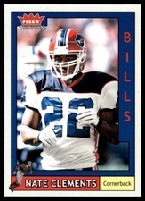 2003 Fleer Tradition Nate Clements Buffalo Bills #163