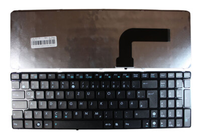 Deutsch Layout Glänzend Schwarz Rahmen Schwarz Tastatur für Asus G73JH-DX11