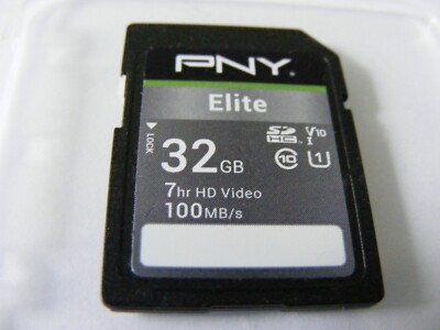 32GB SDHC Card ELITE V10 100MB/s Class 10 (  32 GB SDHC Karte ) PNY gebraucht