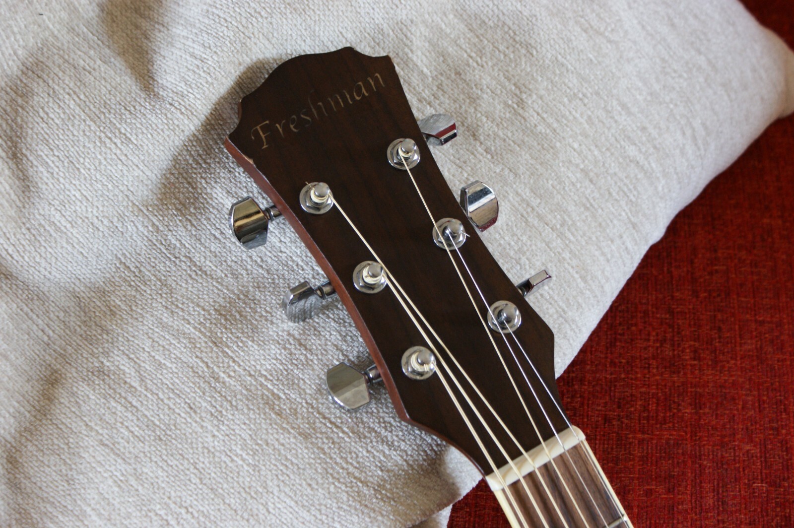 Freshman FA1AN Folk Cutaway Electro Acoustic Guitar + Roksak WG20 Bag