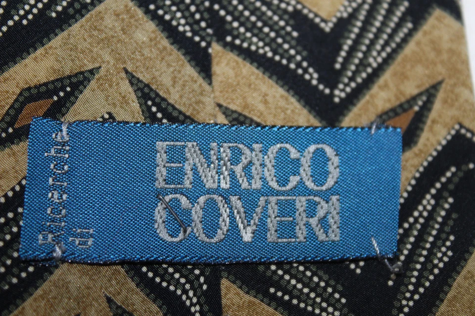 Corbata de seda ENRICO COVERI Made in Italy F44228 Foto 4 de 4