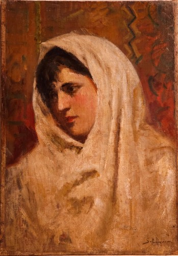 Salvatore Postiglione, portrait, oil on canvas, 1880, cm 61×44.