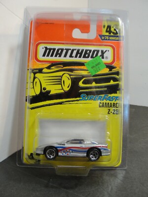 1996 Matchbox Super Fast Camaro Z-28 #43 Sealed