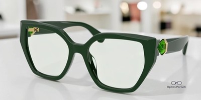 SWAROVSKI SK6044U 1026M1 Dark Green Transition Green 56 mm Women's Sunglasses