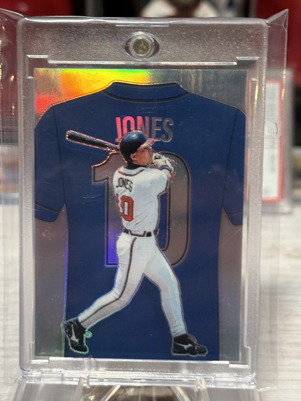 2025 Panini Crusade Chipper Jones #2 Silver Prizm Refractor Numbers Mint Braves