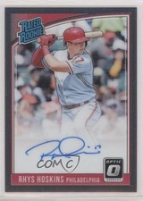 2018 Panini Donruss Optic Rated Rookie Signatures Rhys Hoskins #RRS-RH1 Auto 3c2