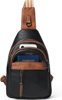 Crossbody Bag Damen 7L,Brusttasche Damen Pu Leder Wasserdicht UmhäNgetasche