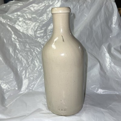 VTG German  MKM Stoneware Bottle Jug Glazed Ceramic Rustic Decor