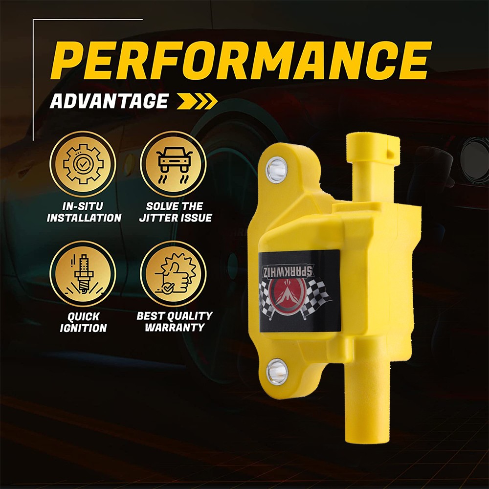 8* Ignition Coil & Spark Plug & Wires For Chevy Silverado 1500 GMC 5.3 6.0L 6.2L