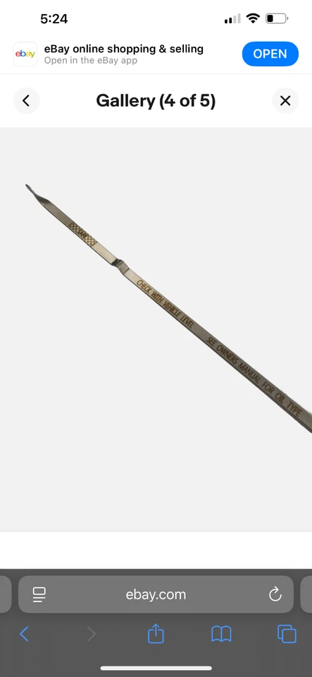 Nueva varilla de medición de aceite de motor 921-120 Chrysler Sebring 2010-07 Dodge Avenger 2010-08 Foto 2 de 4