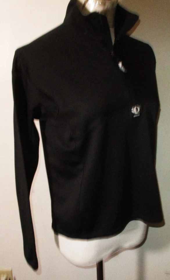 Camiseta feminina de ciclismo PEARL IZUMI preta manga longa 1/2 zíper tamanho P - Imagem 3 de 4