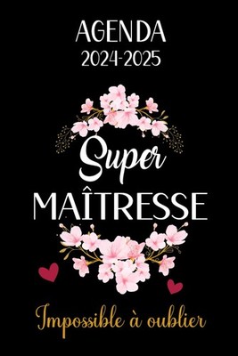 SUPER MAÎTRESSE - Agenda semainier A5: Planificateur hebdomadaire Cadeau