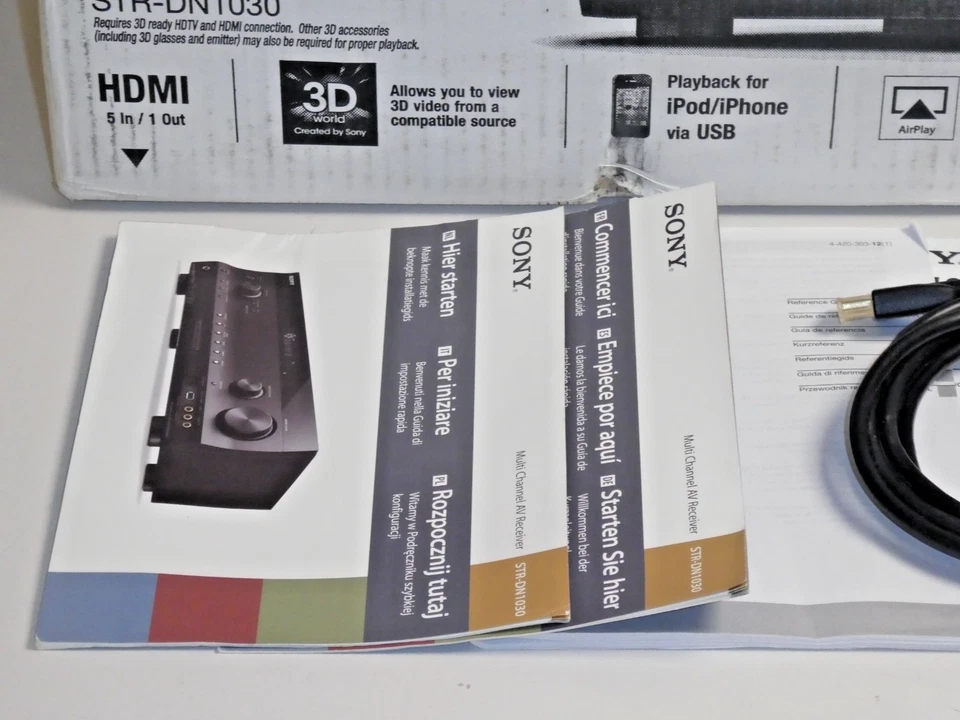 Sony STR-DN1030 7.2 HDMI WLAN AV-Receiver Schwarz in OVP, 2 Jahre Garantie - Bild 4 von 4