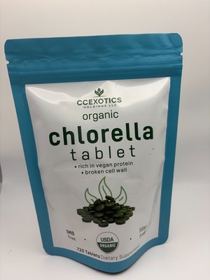 Organic Chlorella Tablets   720 Count - Ccexotics Holdings LLC