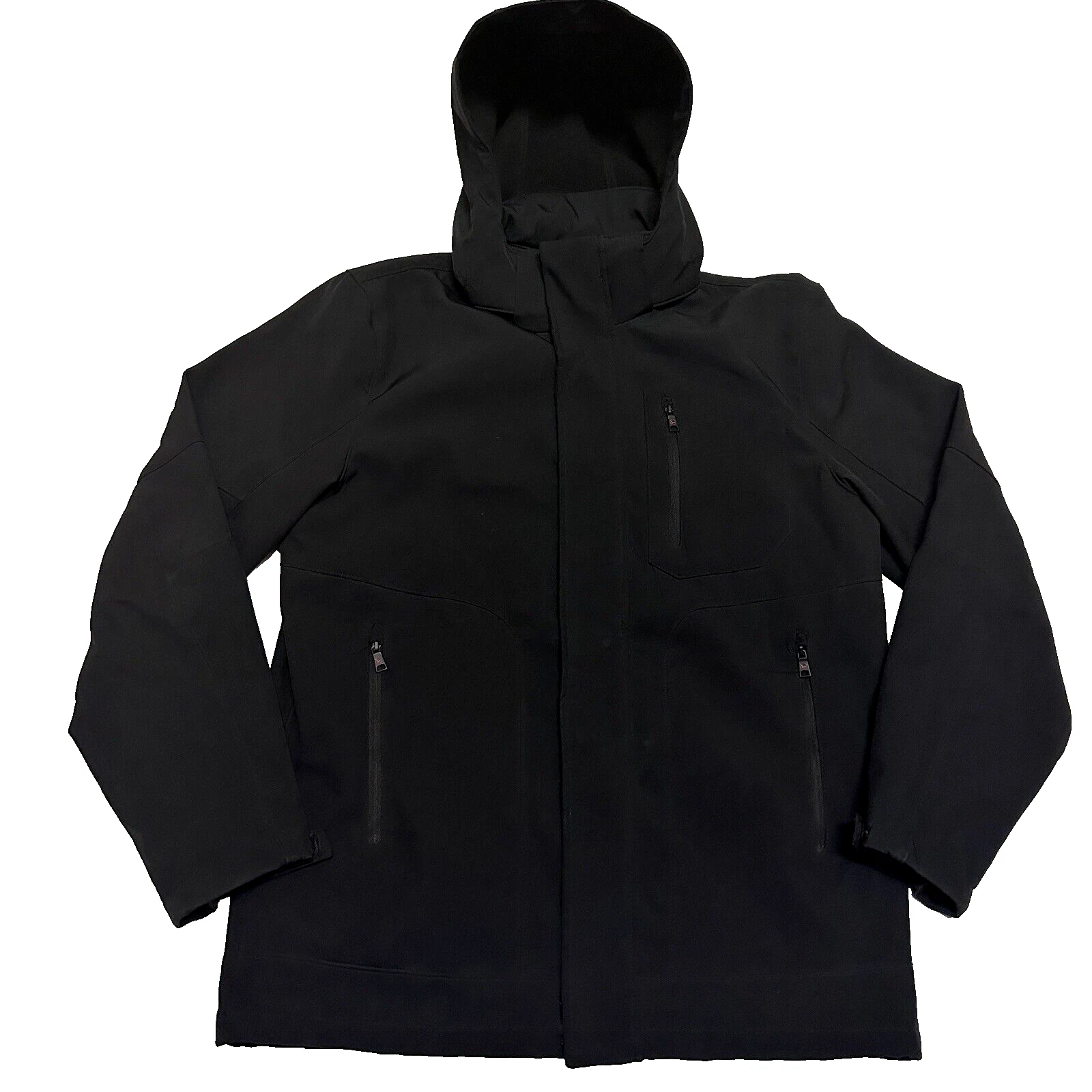 HAWKE & CO Coat Mens S Black Winter Ski Snowboard Jacket Rain Hooded Waterproof