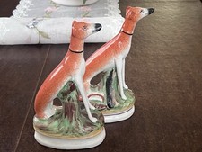 Old Staffordshire Ware England Gray Hounds