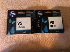 GENUINE NEW HP 98 95 C9364WN/C8766WN Black Color Ink Cartridge 2-Pack