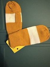 Vintage Children  s Gold And White Mittens NWT OSFA
