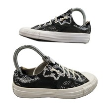 Converse All Star Low Sneaker Damen UK 5 EU 37,5 Schwarz Weiß Snake Print