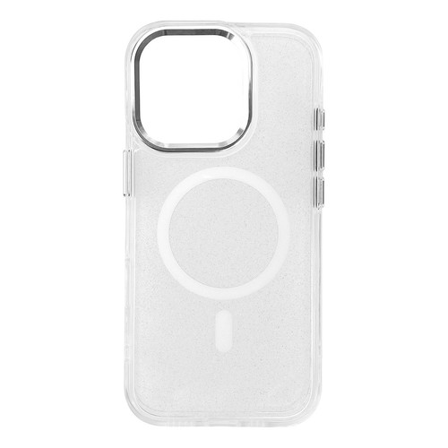 Etui Glitter Case MagSafe na iPhone 16 Pro - białe z brokatem - Zdjęcie 1 z 5