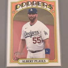 2021 Topps Heritage High Number Albert Pujols #687 Dodgers Trading Card