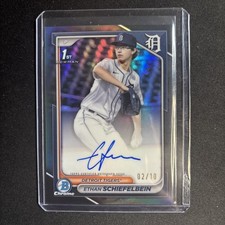 2024 Bowman Draft Chrome Auto Ethan Schiefelbein #CPA-ES Black Refractor /10
