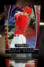 2019 Panini Titan Ruby Wave Prizm Refractor Shohei Ohtani Card #8 #/199
