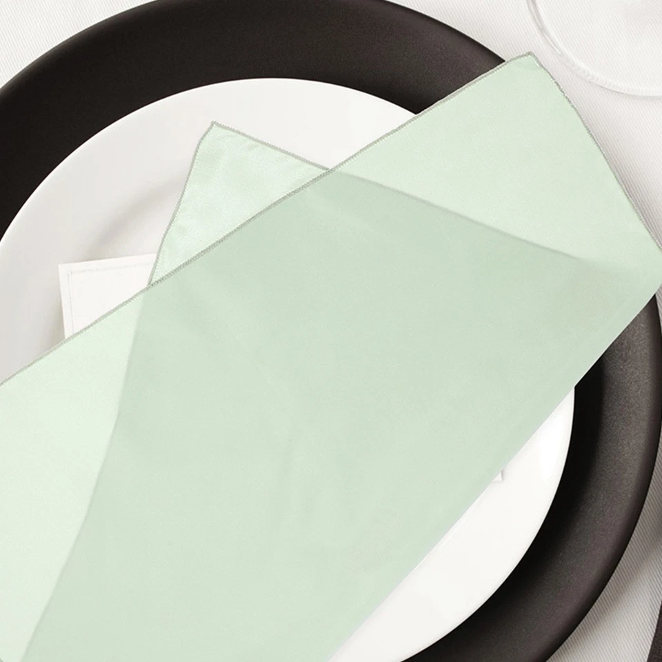  Tovaglioli quadrati 12 pezzi Tovaglioli in raso Tovaglioli per cena nuziale - Immagine 3 di 4