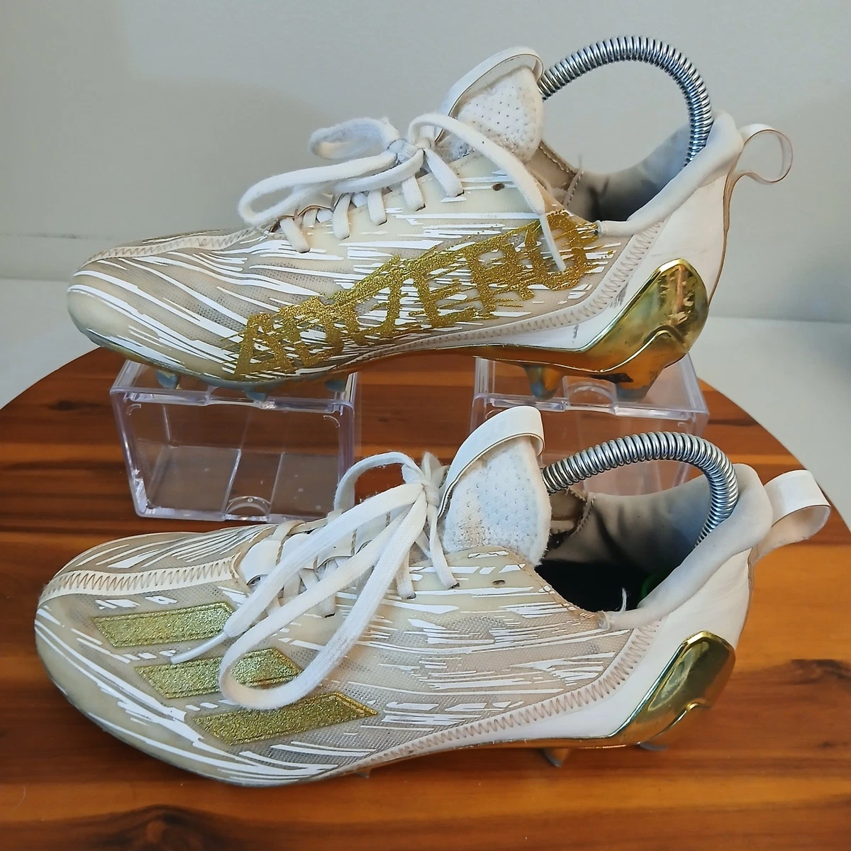 adidas gazelle silver green womens F50 Adiframe Shoes Gold Metallic – Karen Walker main image 1
