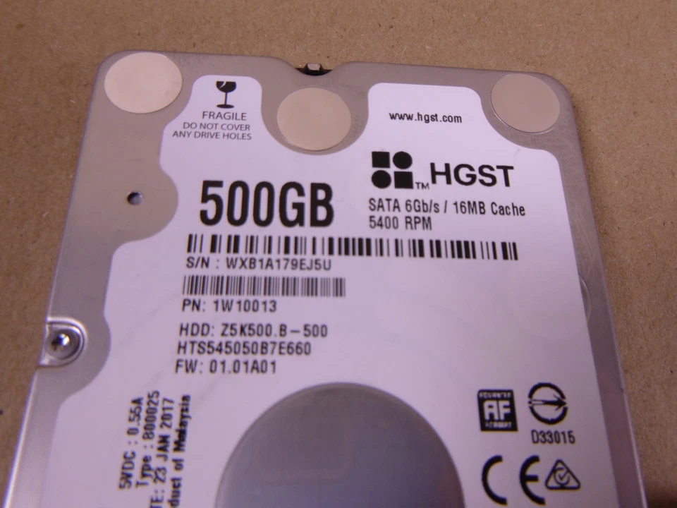 HGST HTS545050B7E660 , 1W10013 Hard Drive 500gb 2.5" SATA 6Gb/s 16MB Cache - Image 2 of 2