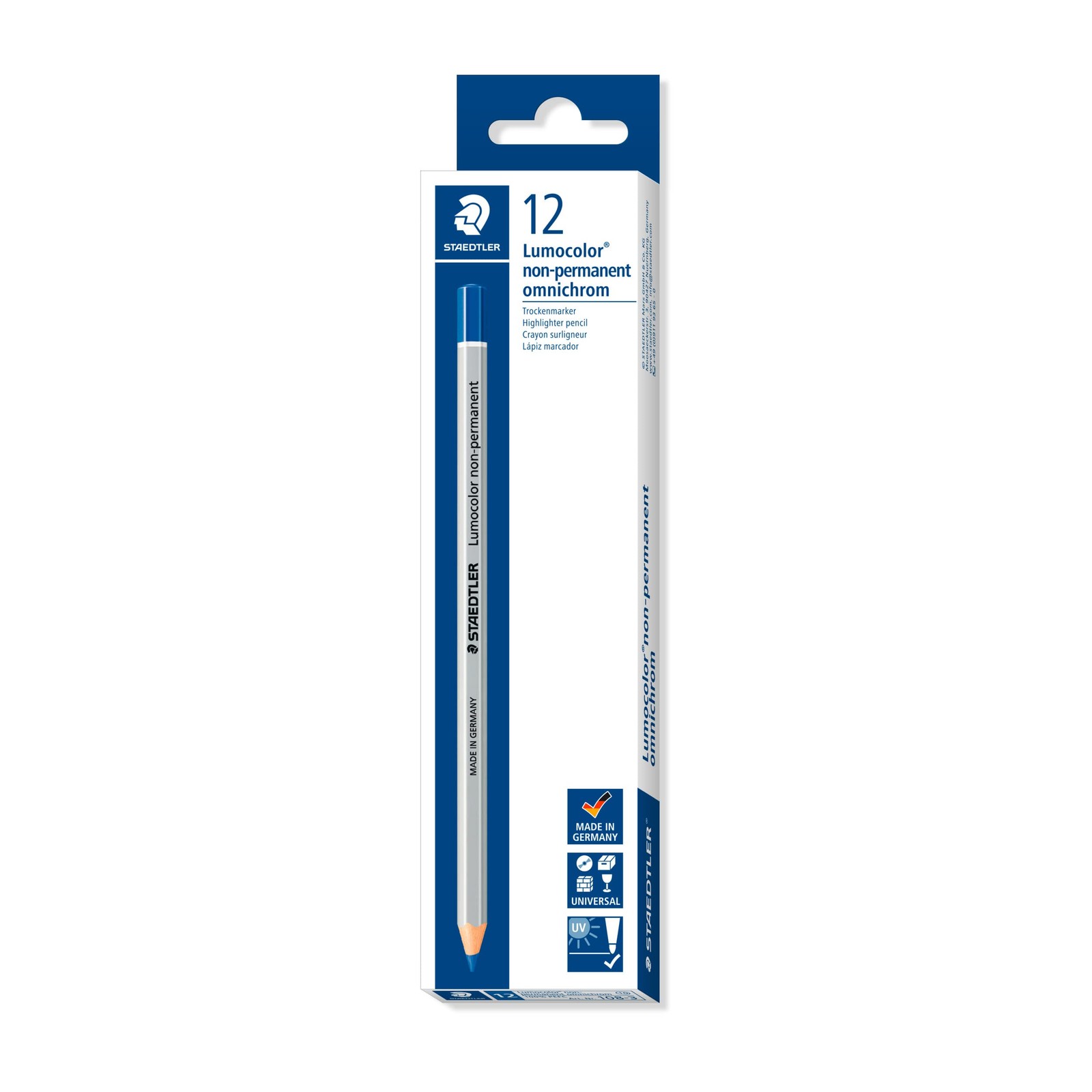 Blue Box Of 12 Art Drawing Wood