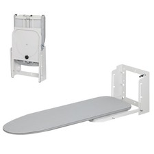 Wall Mounted Ironing Board, 180 Rotation, Space-Saving Fold Down, 36" X 12", Sil