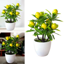 18CM Artificial Fruits Lemon Simulated Bonsai Home Decoration Potted Plant Livin