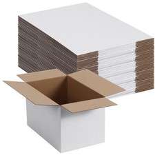 SPEPLA Small Shipping Boxes 8x8x4 Inch set of 40, White 8x8x4, white 