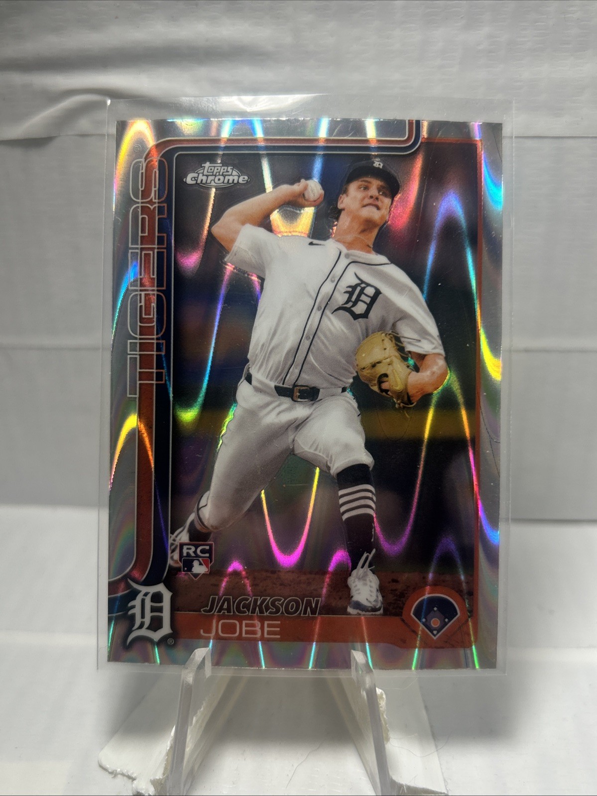 2025 Topps Chrome - Jackson Jobe #249 RayWave Refractor (RC)