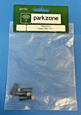 PARKZONE PKZ4421 Clevis Set (4) APPRENTICE & OTHER E-FLITE RC PLANES *NEW*