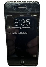 Apple iPhone 4s Black Locked Powers On Holds Charge 50 