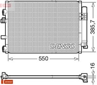 Denso DCN10044 Kondensator FüR Klimaanlage Kondensator Klimaanlage FüR Ford