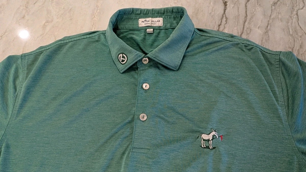 Scotty Cameron Jack the Donkey Peter Millar Green Golf Polo Medium
