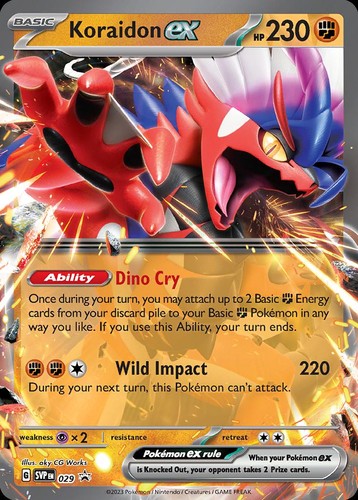 Pokemon Koraidon ex (29/296) Scarlet & Violet Black Star Promos LP HOLO