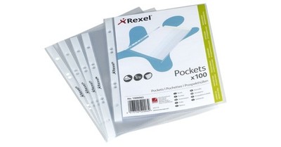 100 REXEL Prospekthülle Top Quality, A5, PP, glasklar, 0,08 mm