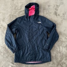 The North Face DryVent Girls size XL 18 Windbreaker Jacket Navy Pink Hooded