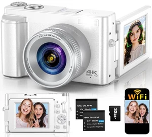 4K Digital Camera for Photography Autofocus 64MP WiFi Vlogging Camera for You...