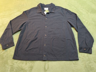 #ad Goodfellow amp; Co Shirt Jacket Mens XL Black Cotton Chore Coat New With Tags $18.99