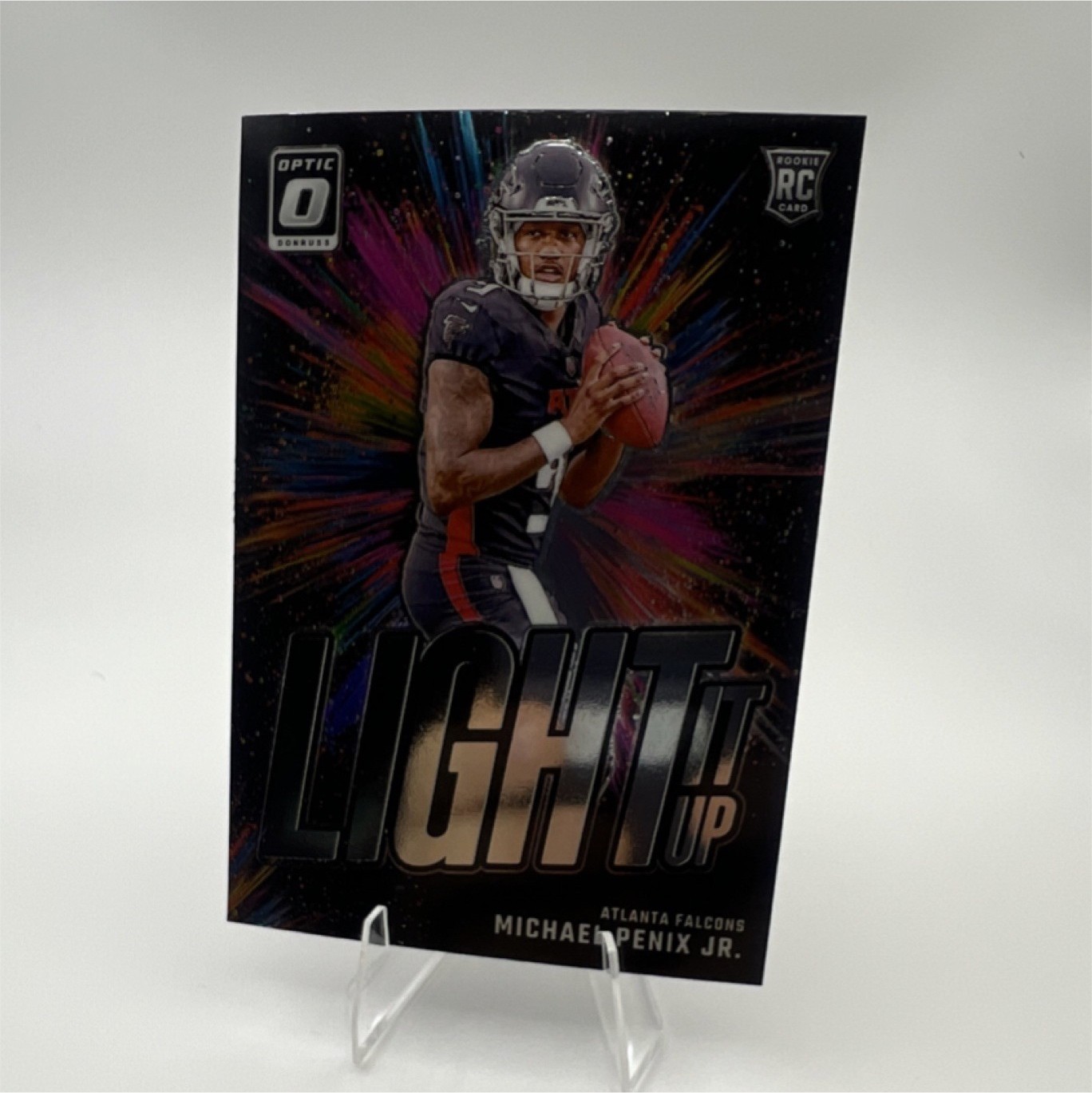 2024 Panini Donruss Optic Light It Up #3 Michael Penix Jr. Rookie Falcons