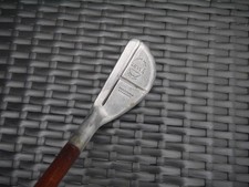 Unusual Vintage Wood Shaft Mills England R.N.G. Model Aluminum Mallet Putter
