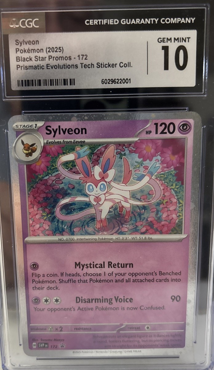 Sylveon Pokemon 2025 Black Star Promo 172 Prismatic Evolutions