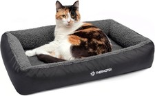 Far Infrared Heated Pet Bed - Heated Cat  Dog Bed for Pain Relief  Arthritis -