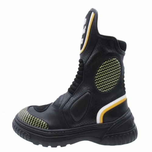 Bottes de combat chrétiennes Dior 22aw poinçonnage cuir daim changement la prochaine occasion