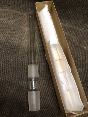 NEW BUCHI Glass Rotavapor 280mm Vapor Steam Duct Tube 29/32 Middle 29/42 Lower